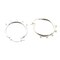 St Silver Hoops for Chandelier Earrings 5 Rings 25mm